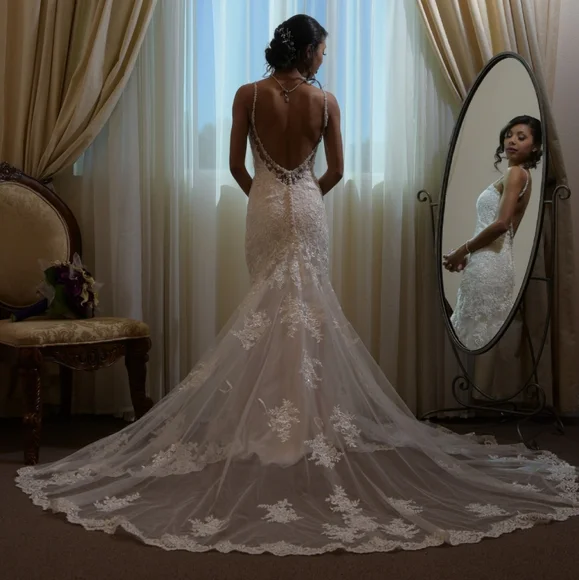 Jessica Morgan | Dresses | Low Back Wedding Gown | Poshmark Jessica Morgan | Dresses | Low Back Wedding Gown | Poshmark